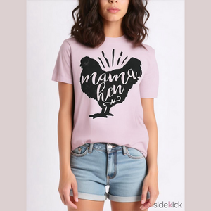 WOMEN’S Mama Hen Chicken Tee (Sz S)